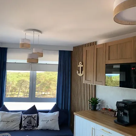 Piaskowe Z Widokiem Na Morze Tarasem Na Dachu 아파트 로비