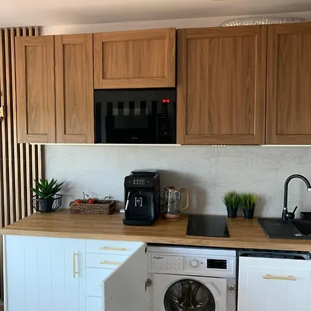 Piaskowe Z Widokiem Na Morze Tarasem Na Dachu 아파트 *