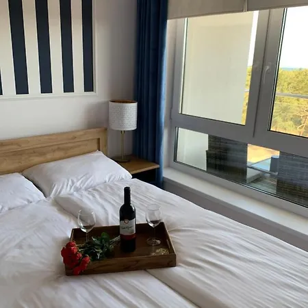 Piaskowe Z Widokiem Na Morze Tarasem Na Dachu Lejlighed Rowy (Pomerania)