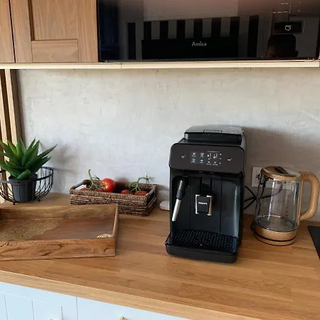 Piaskowe Z Widokiem Na Morze Tarasem Na Dachu 로비