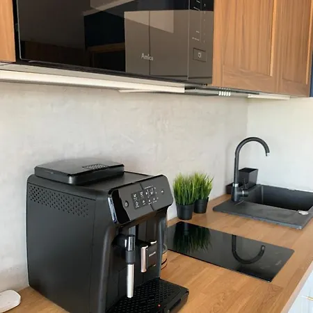 Piaskowe Z Widokiem Na Morze Tarasem Na Dachu 아파트 *