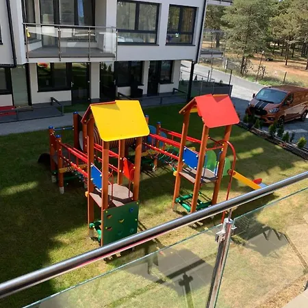 Piaskowe Z Widokiem Na Morze Tarasem Na Dachu 아파트 로비