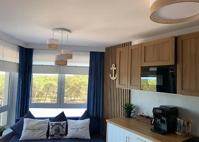 Piaskowe Z Widokiem Na Morze Tarasem Na Dachu Apartament Rowy (Pomerania)