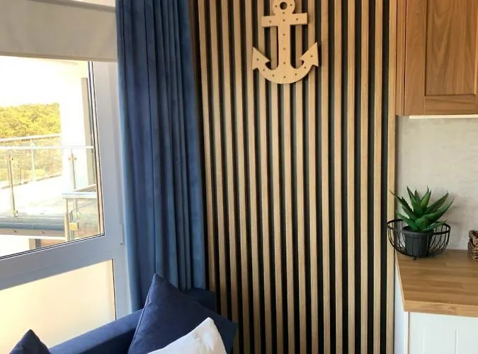 Apartament Piaskowe Z Widokiem Na Morze Tarasem Na Dachu