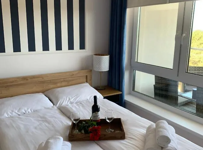 Apartament Piaskowe Z Widokiem Na Morze Tarasem Na Dachu