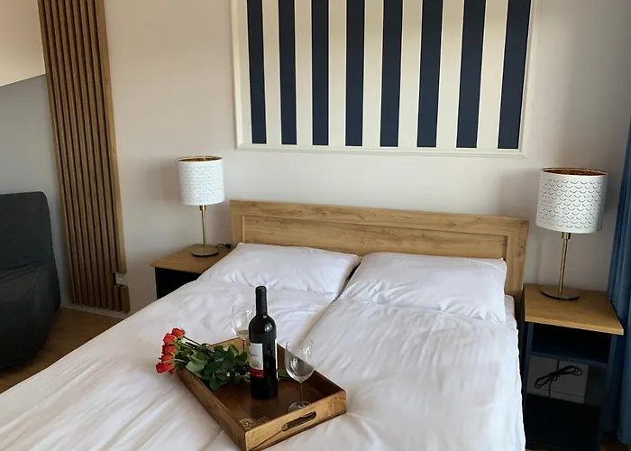 Piaskowe Z Widokiem Na Morze Tarasem Na Dachu Apartament *