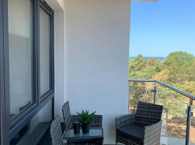 Piaskowe Z Widokiem Na Morze Tarasem Na Dachu Apartament *